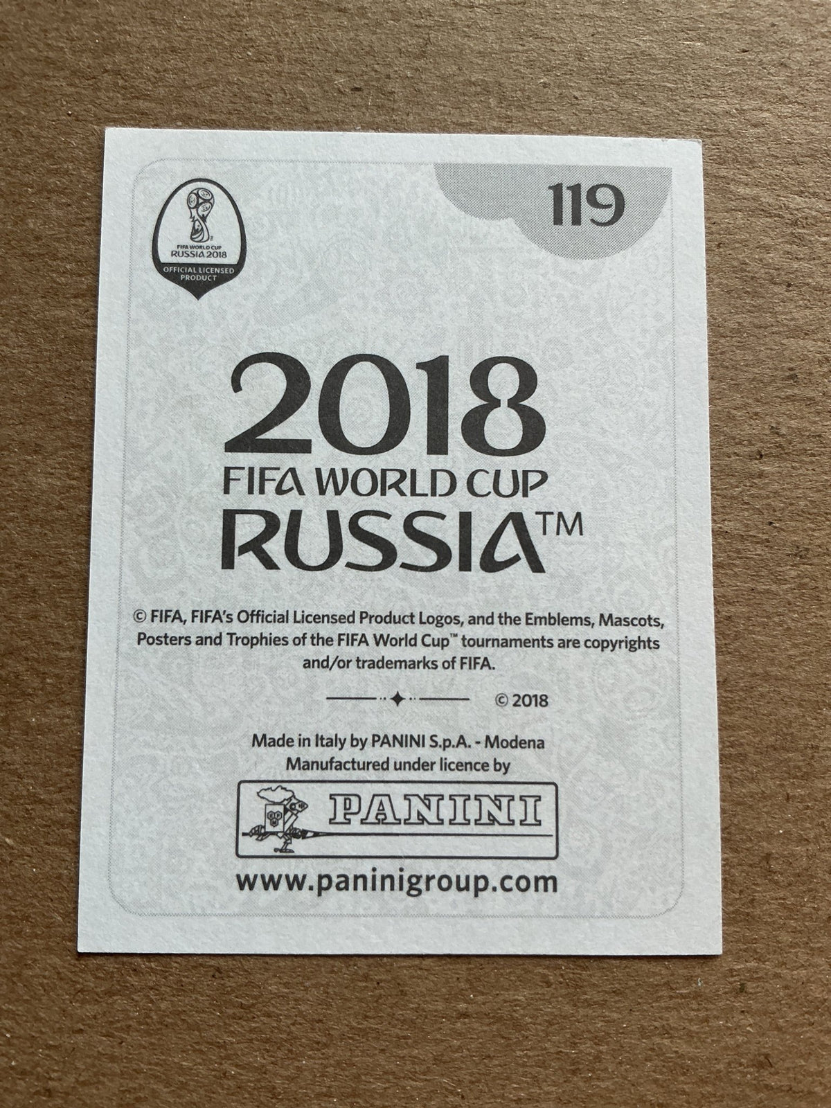 Cédric, Portugal 🇵🇹 FIFA World Cup 2018 Panini hand signed - Autographs-World