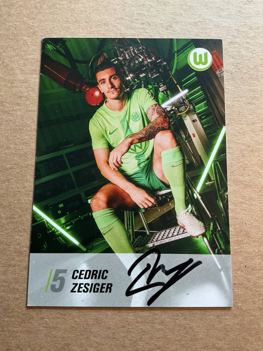 Cedric Zesiger, Switzerland 🇨🇭 VfL Wolfsburg 2024/25 hand signed - Autographs-World