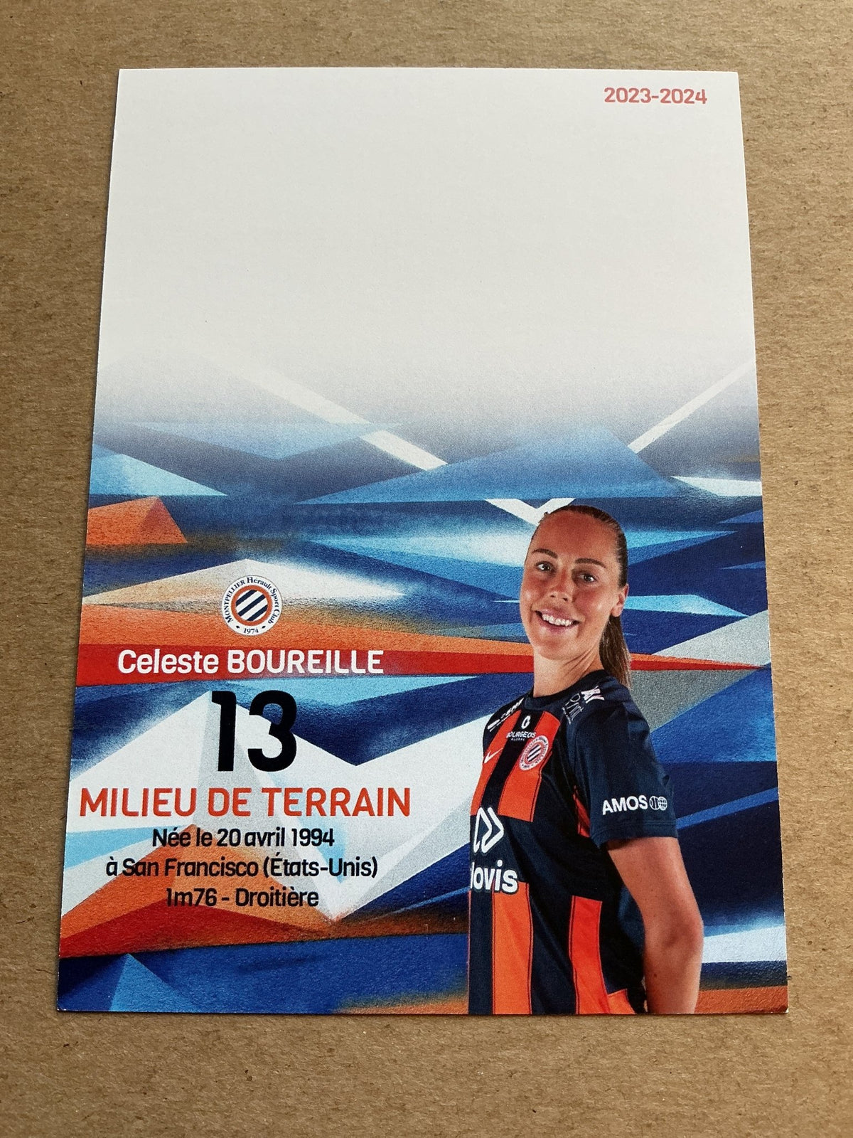 Celeste Boureille, USA 🇺🇸 Montpellier HSC 2023/24 hand signed - Autographs-World