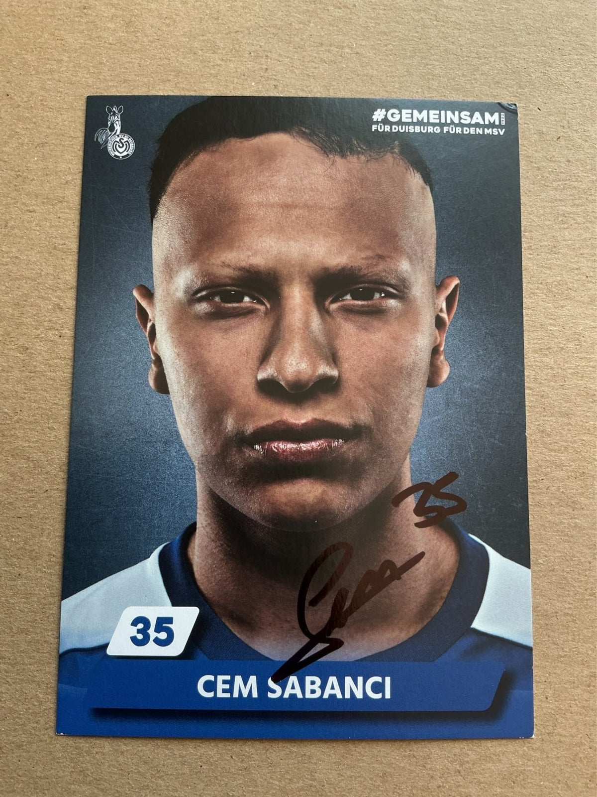 Cem Sabanci, Germany 🇩🇪 MSV Duisburg 2019/20 hand signed - Autographs-World