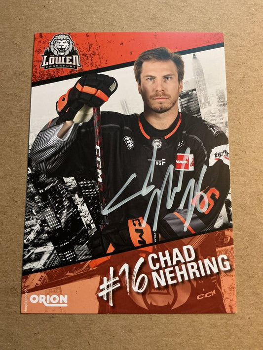 Chad Nehring, Canada 🇨🇦 Löwen Frankfurt 2023/24 hand signed - Autographs-World