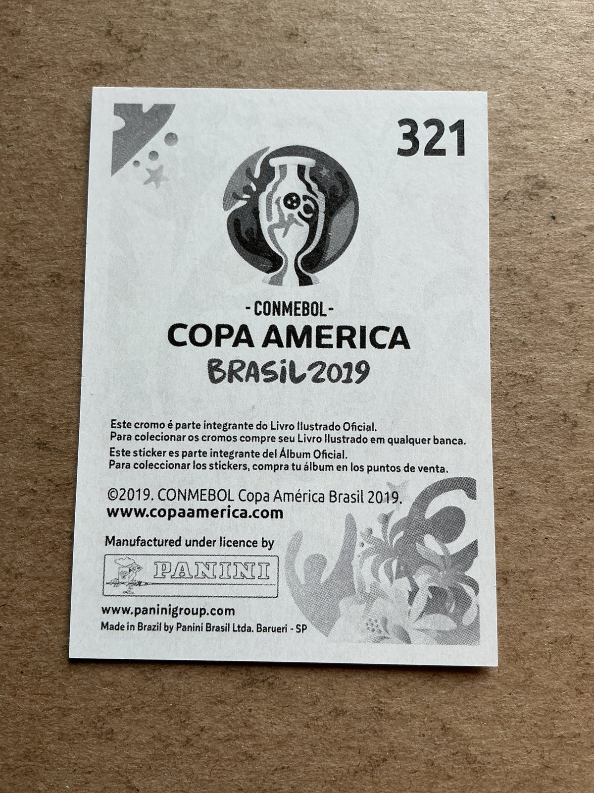 Charles Aránguiz, Chile 🇨🇱 Copa America 2019 Panini hand signed - Autographs-World