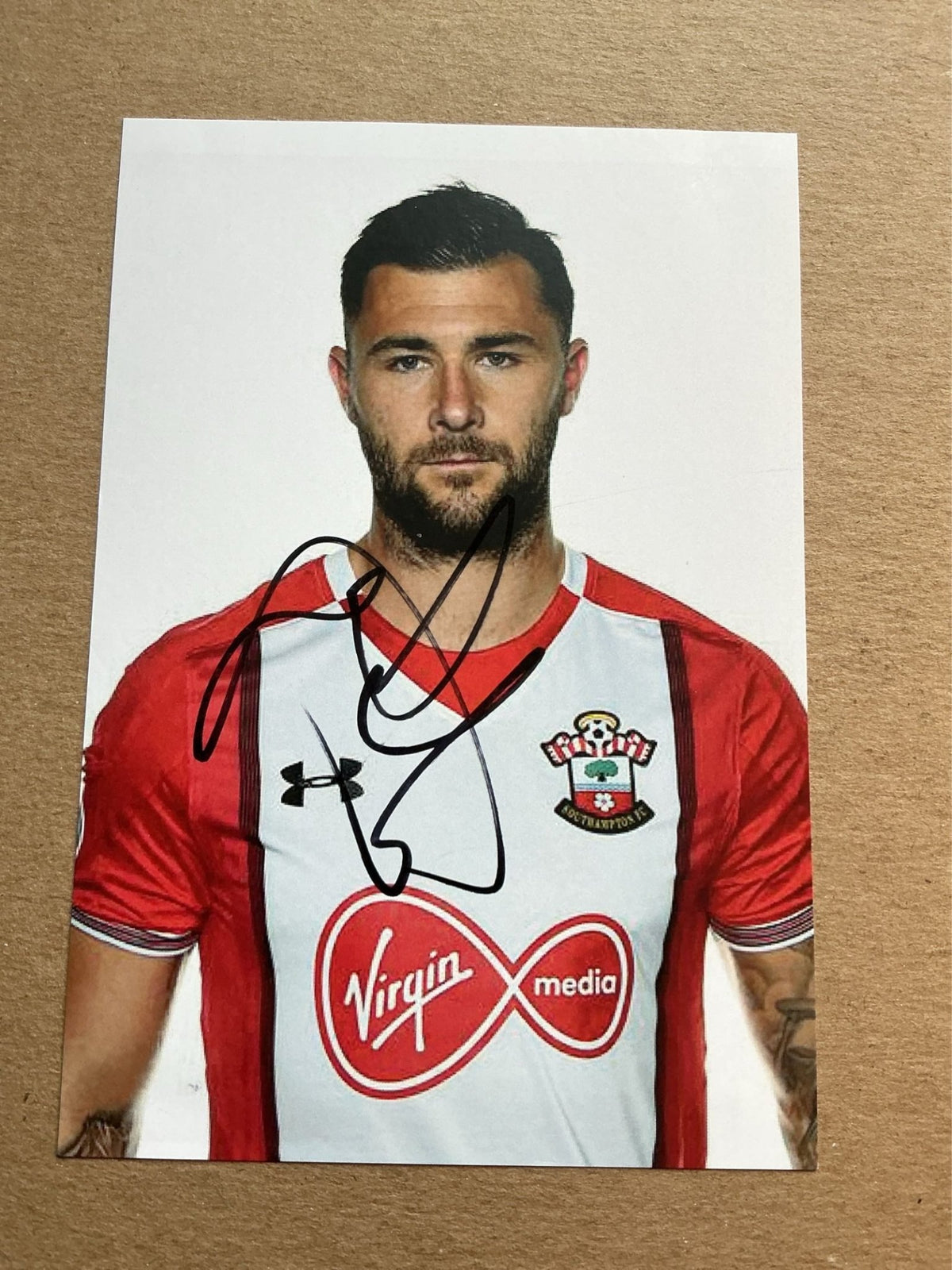 Charlie Austin, England 🏴󠁧󠁢󠁥󠁮󠁧󠁿 Southampton FC 2017/18 hand signed - Autographs-World