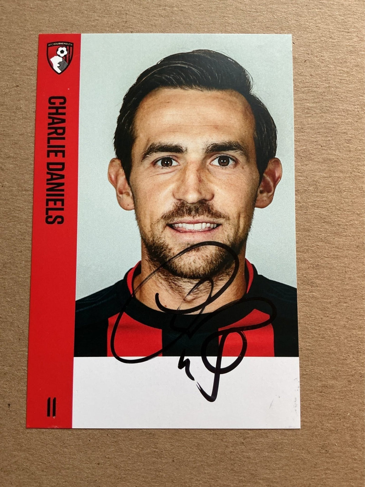 Charlie Daniels, England 🏴󠁧󠁢󠁥󠁮󠁧󠁿 AFC Bournemouth 2017/18 hand signed - Autographs-World