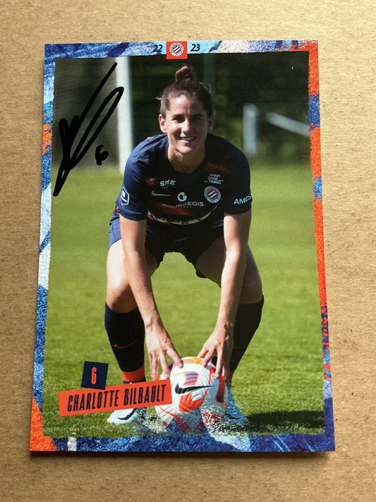 Charlotte Bilbault, France 🇫🇷 Montpellier HSC 2022/23 hand signed - Autographs-World