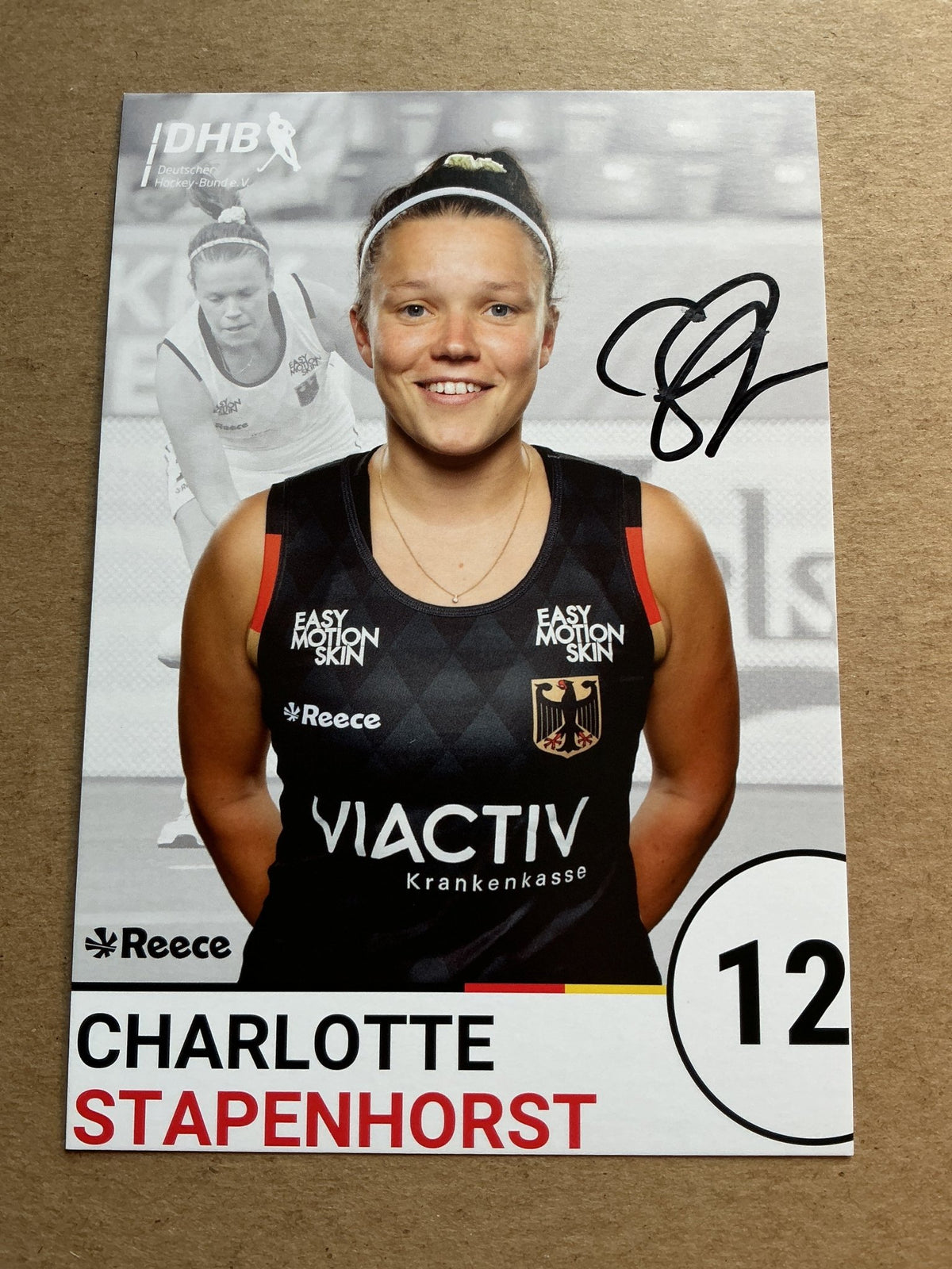 Charlotte Stapenhorst, Germany 🇩🇪 Field Hockey Summer Olympics 2024 hand signed - Autographs-World