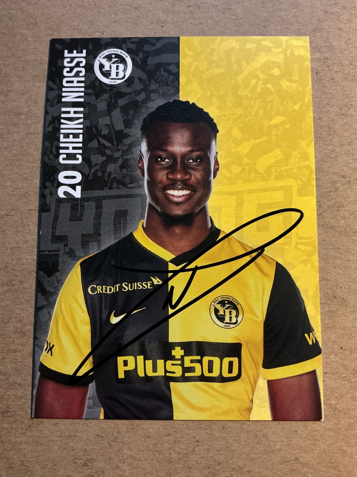 Cheikh Niasse, Senegal 🇸🇳 BSC Young Boys 2021/22 hand signed - Autographs-World