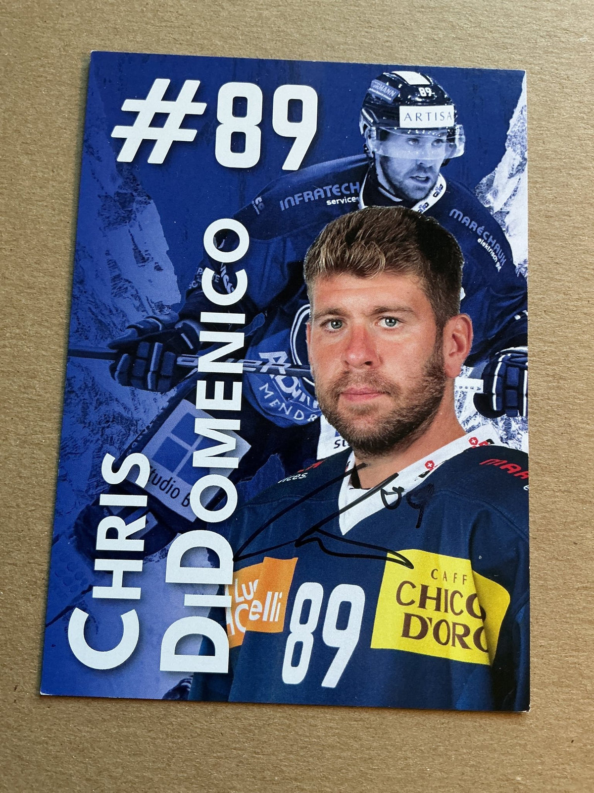 Chris DiDomenico, Canada 🇨🇦 HC Ambri-Piotta 2024/25 hand signed - Autographs-World