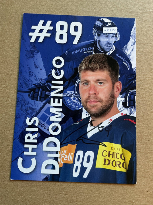Chris DiDomenico, Canada 🇨🇦 HC Ambri-Piotta 2024/25 hand signed - Autographs-World
