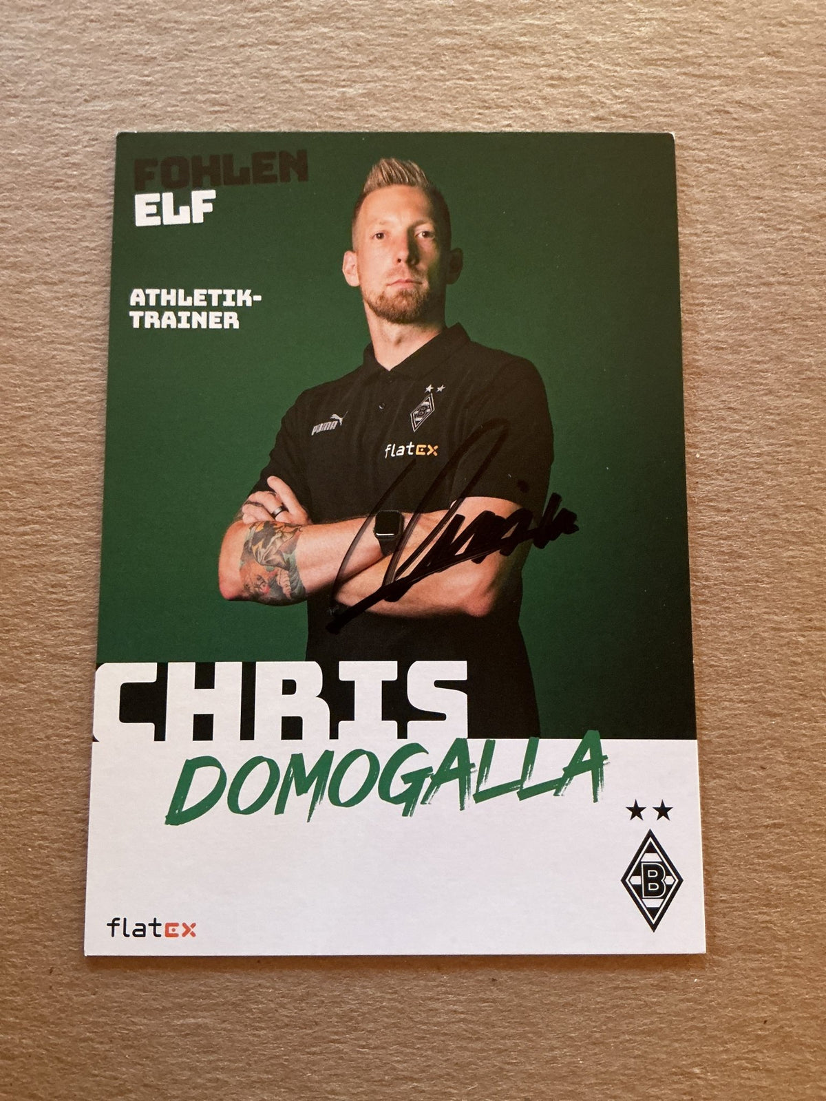 Chris Domogalla, Germany 🇩🇪 Borussia Mönchengladbach 2022/23 hand signed - Autographs-World