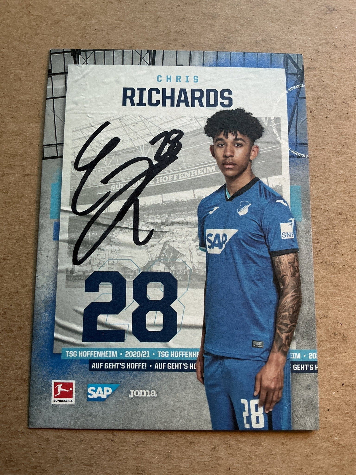 Chris Richards, USA 🇺🇸 TSG 1899 Hoffenheim 2020/21 hand signed - Autographs-World