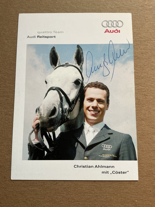 Christian Ahlmann, Germany 🇩🇪 Equestrian Summer Olympics hand signed - Autographs-World