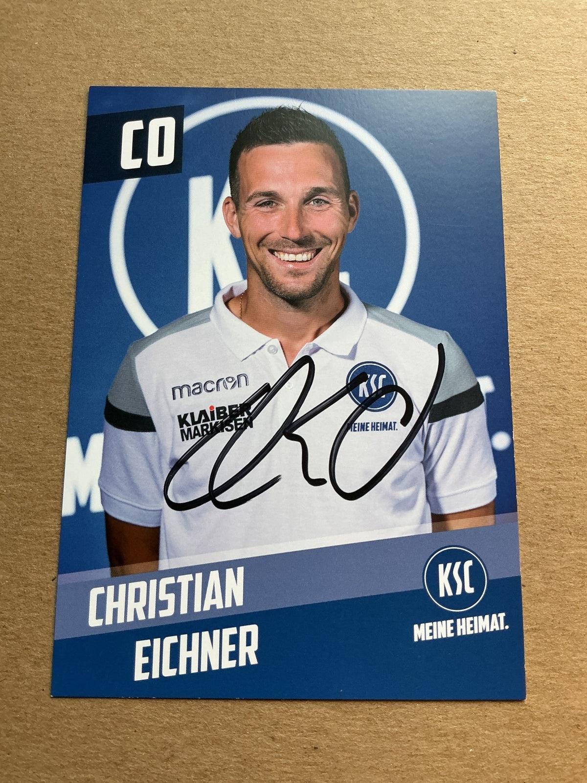 Christian Eichner, Germany 🇩🇪 Karlsruher SC 2019/20 hand signed - Autographs-World