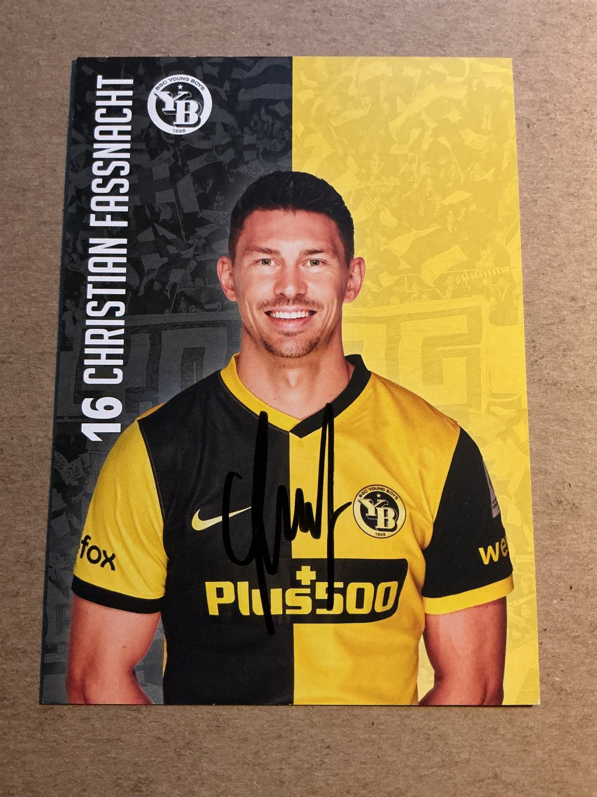 Christian Fassnacht, Switzerland 🇨🇭 BSC Young Boys 2021/22 hand signed - Autographs-World