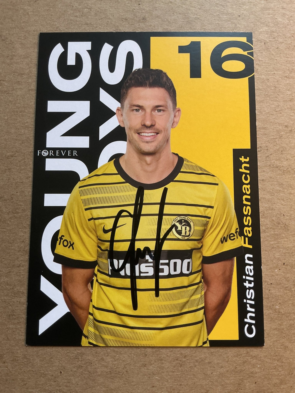 Christian Fassnacht, Switzerland 🇨🇭 BSC Young Boys Bern 2022/23 hand signed - Autographs-World