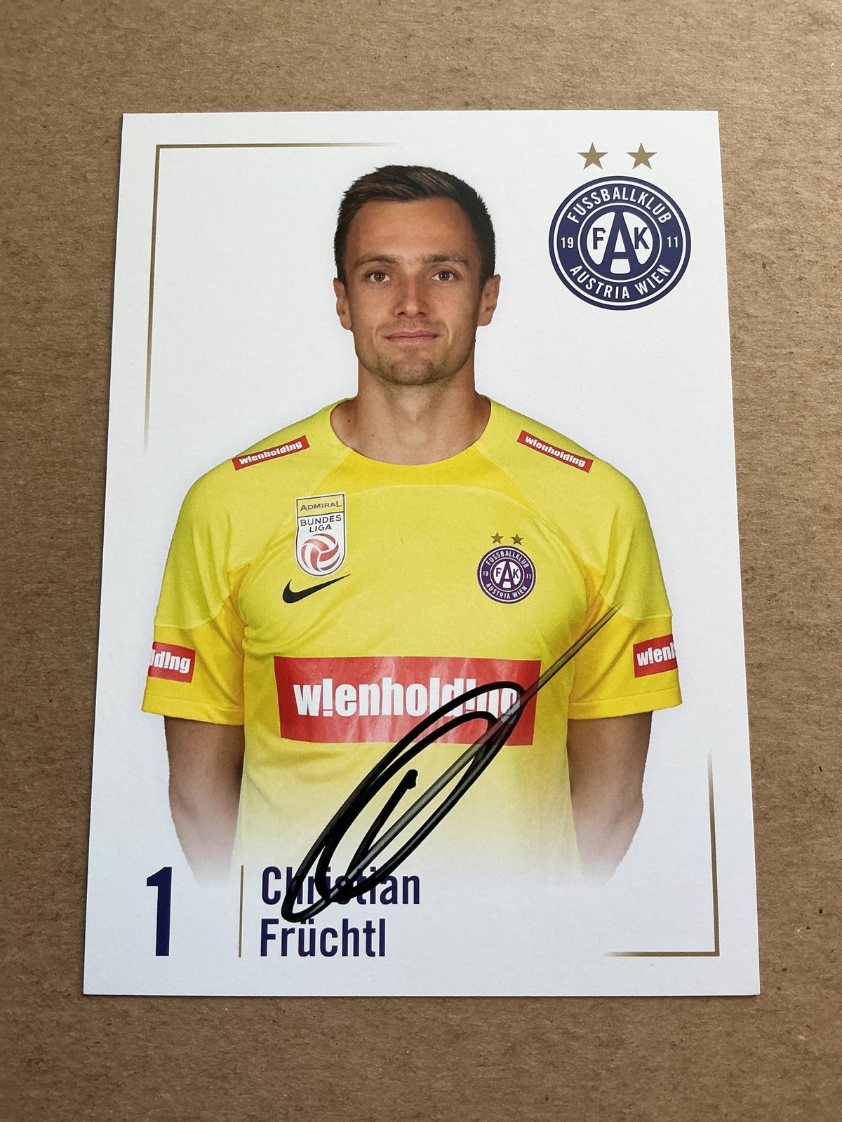 Christian Früchtl, Germany 🇩🇪 Austria Wien 2022/23 hand signed - Autographs-World