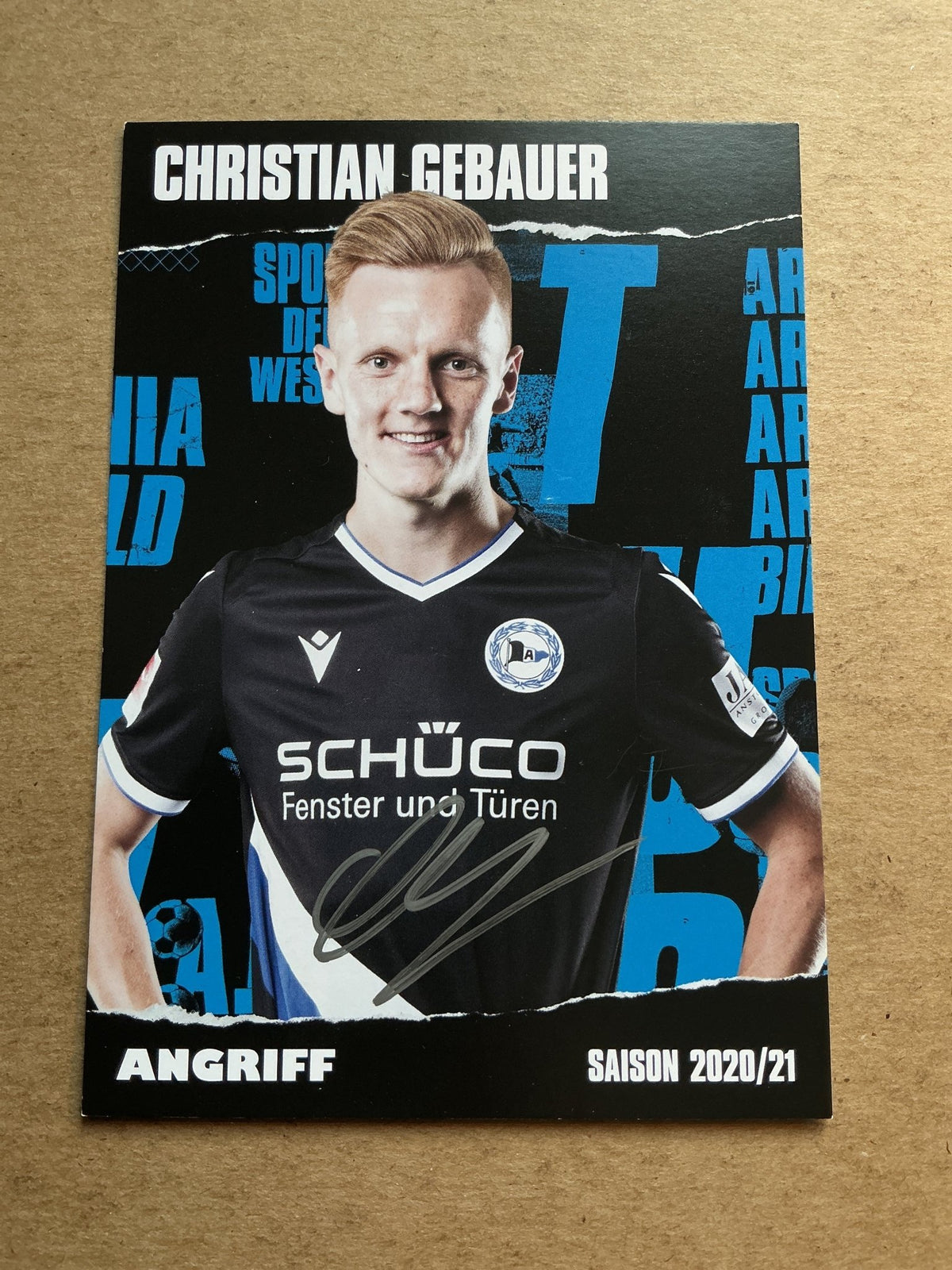 Christian Gebauer, Austria 🇦🇹 Arminia Bielefeld 2020/21 hand signed - Autographs-World