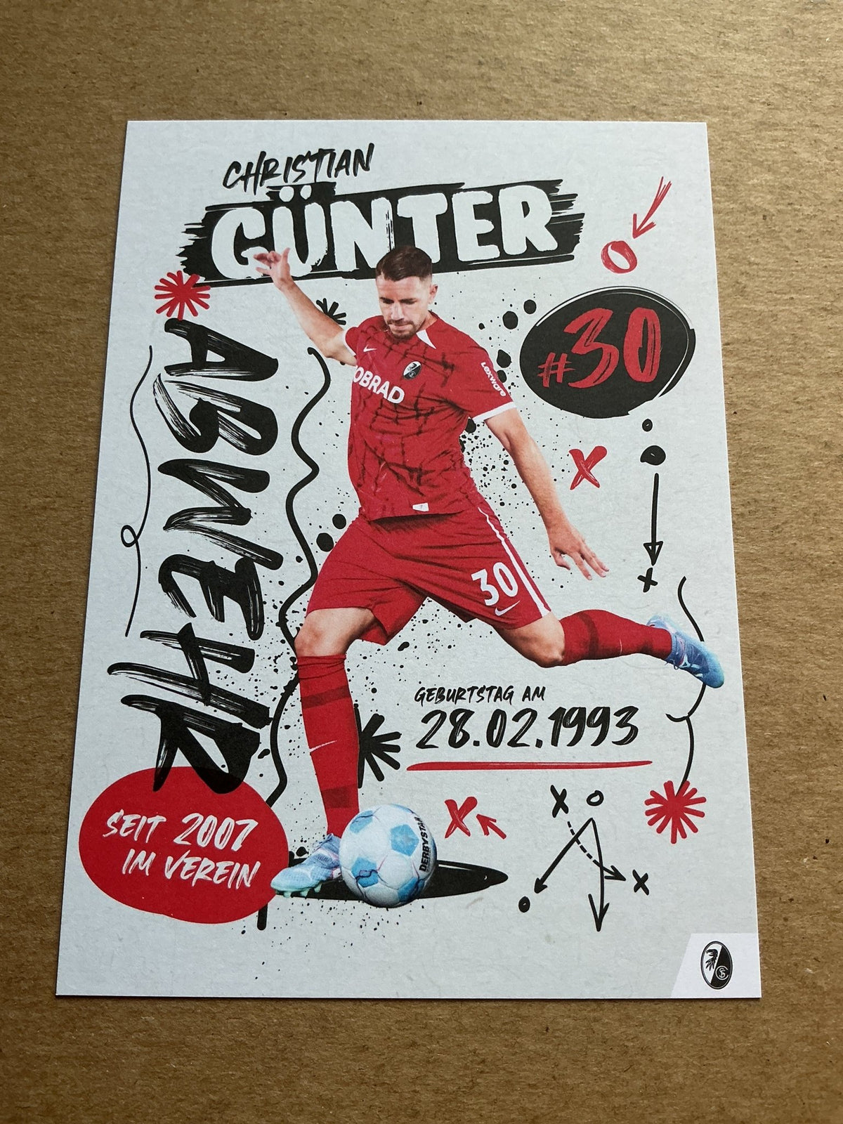 Christian Günter, Germany 🇩🇪 SC Freiburg 2024/25 hand signed - Autographs-World
