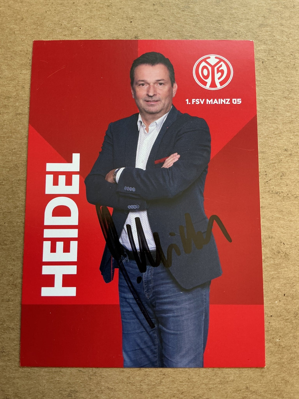 Christian Heidel, Germany 🇩🇪 FSV Mainz 05 2020/21 hand signed - Autographs-World