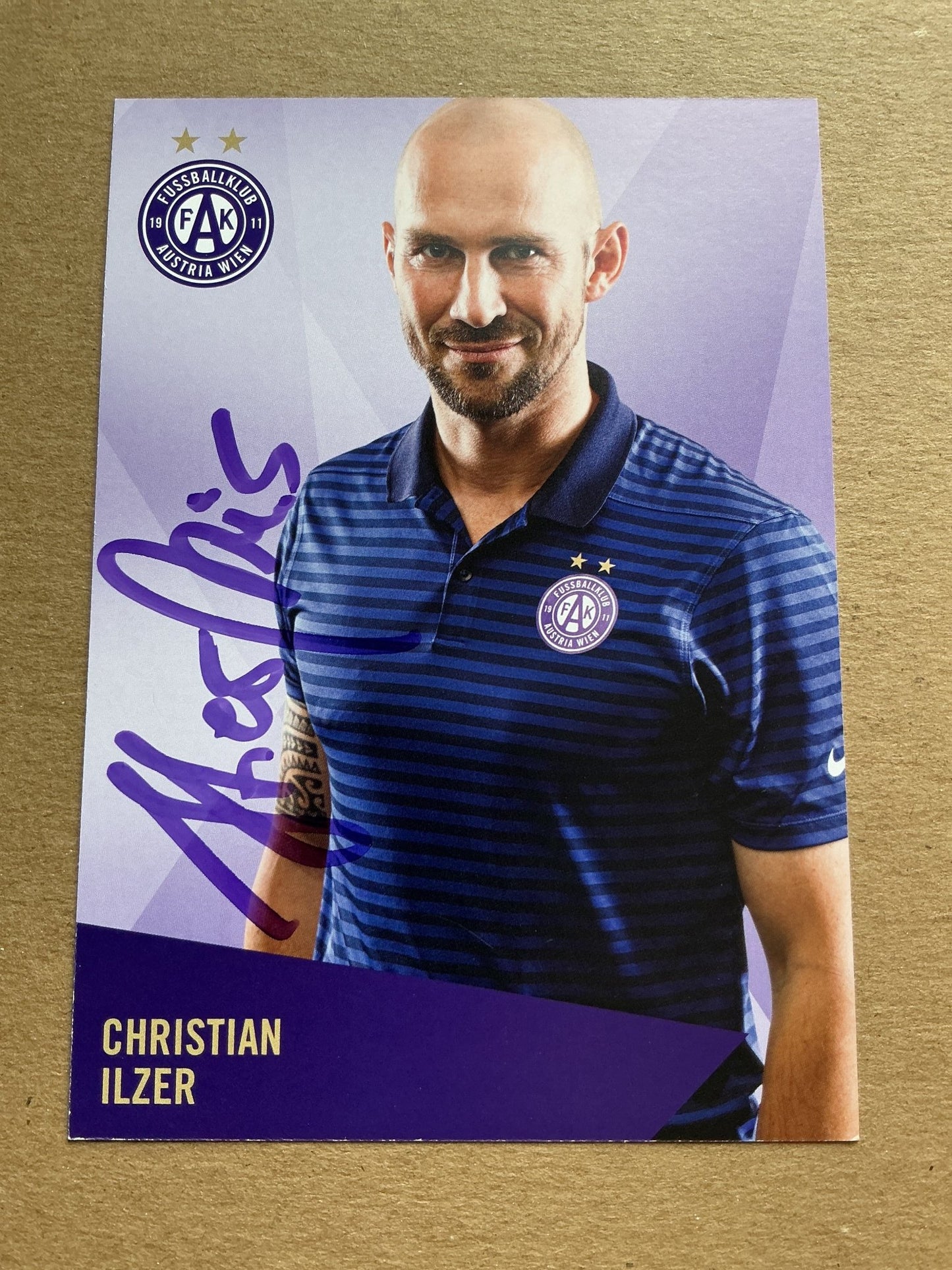 Christian Ilzer, Austria 🇦🇹 Austria Wien 2019/20 hand signed - Autographs-World