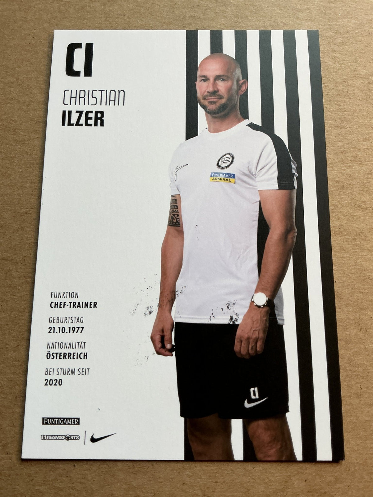 Christian Ilzer, Austria 🇦🇹 SK Sturm Graz 2024/25 hand signed - Autographs-World
