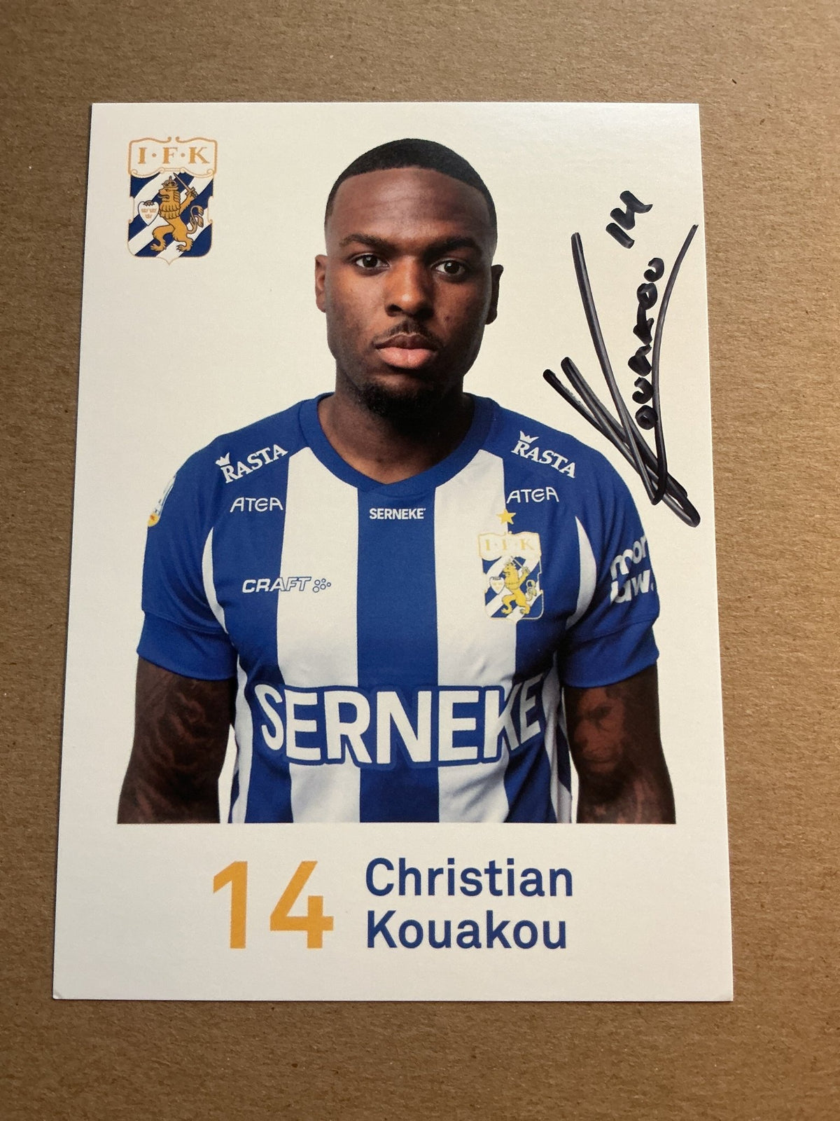 Christian Kouakou, Sweden 🇸🇪 IFK Göteborg 2020/21 hand signed - Autographs-World