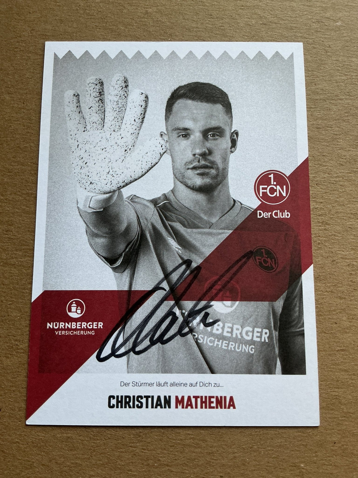 Christian Mathenia, Germany 🇩🇪 1.FC Nürnberg 2020/21 hand signed - Autographs-World