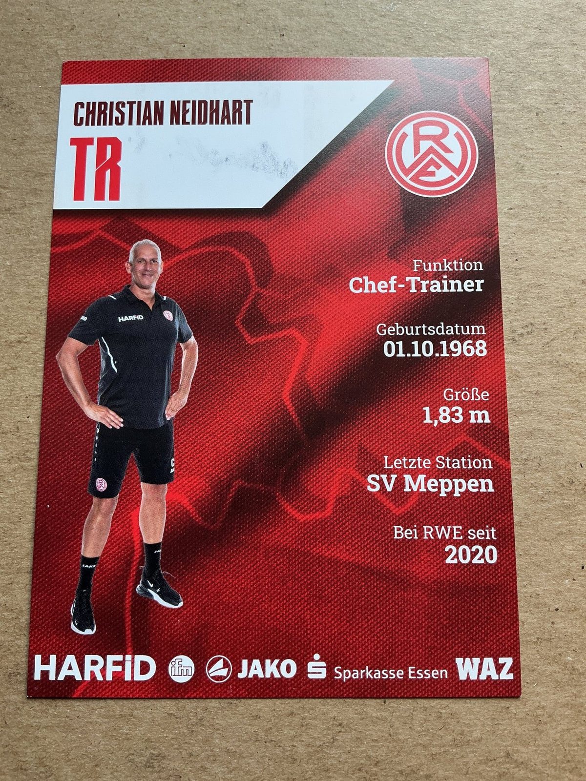 Christian Neidhart, Germany 🇩🇪 Rot-Weiss Essen 2021/22 hand signed - Autographs-World