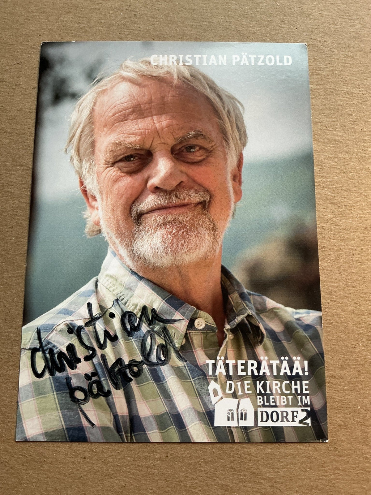 Christian Pätzold, Germany 🇩🇪 Actor 2024 hand signed - Autographs-World