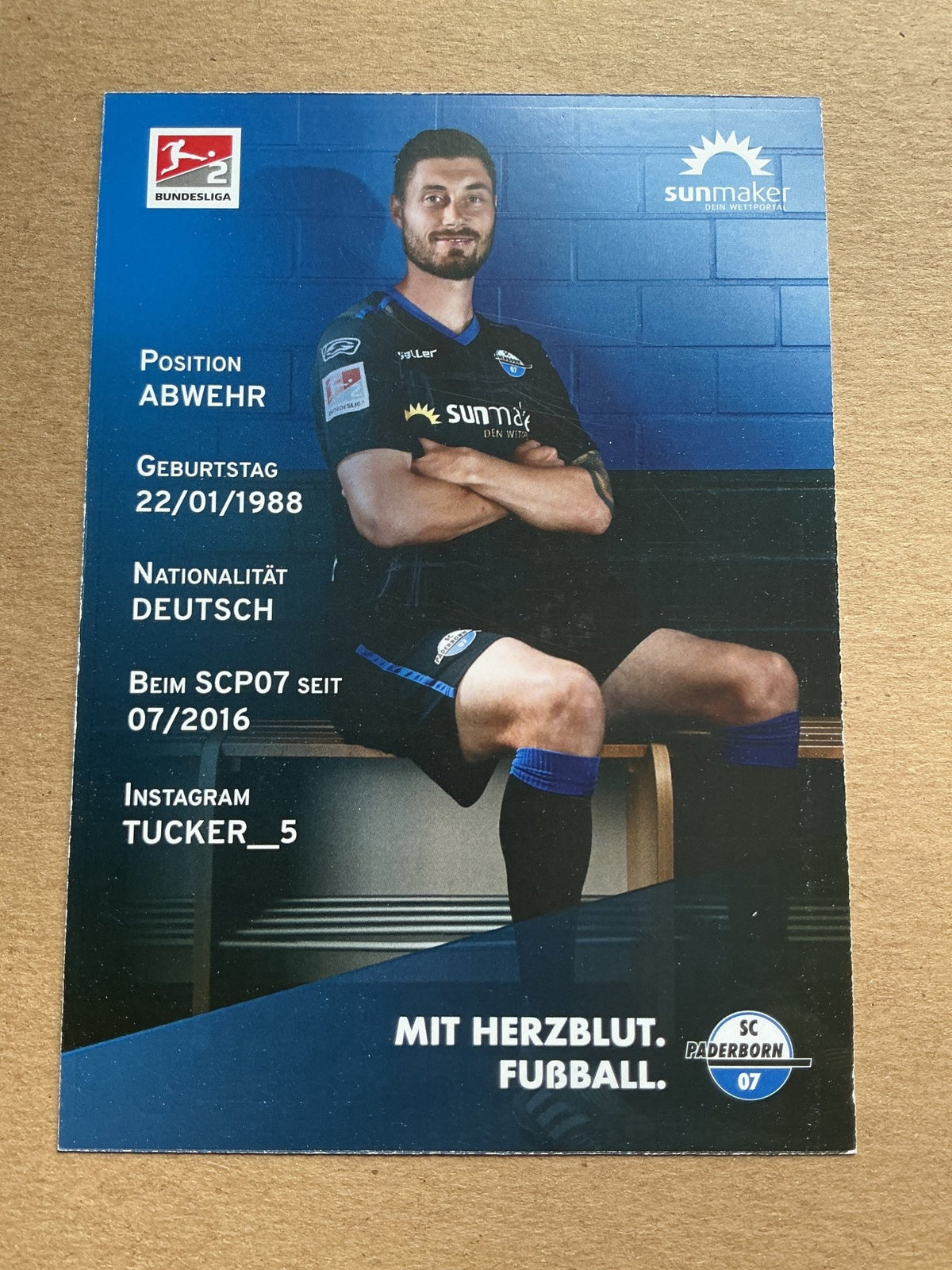 Christian Strohdiek, Germany 🇩🇪 SC Paderborn 07 2020/21 hand signed - Autographs-World