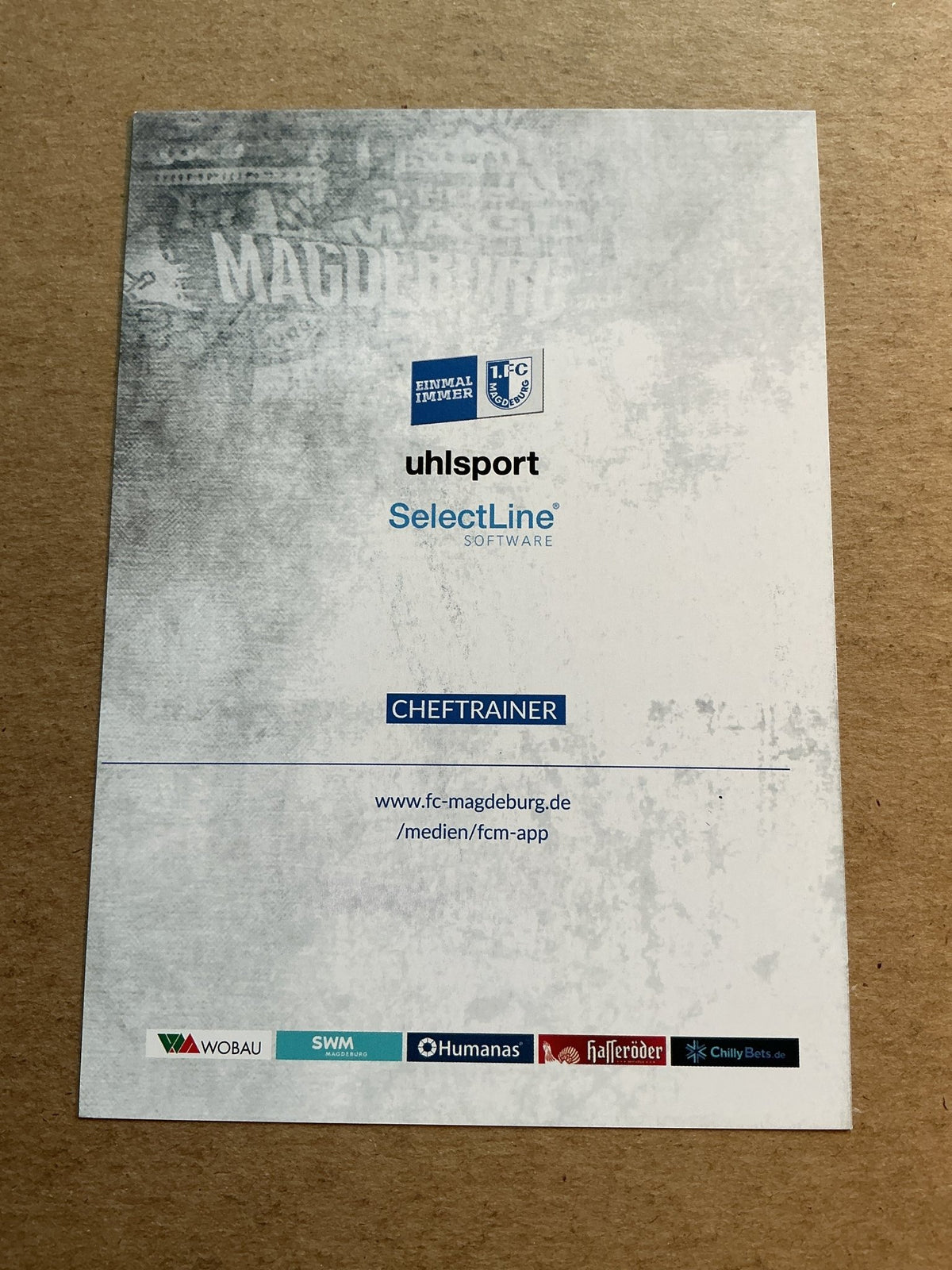 Christian Titz, Germany 🇩🇪 1.FC Magdeburg 2022/23 hand signed - Autographs-World