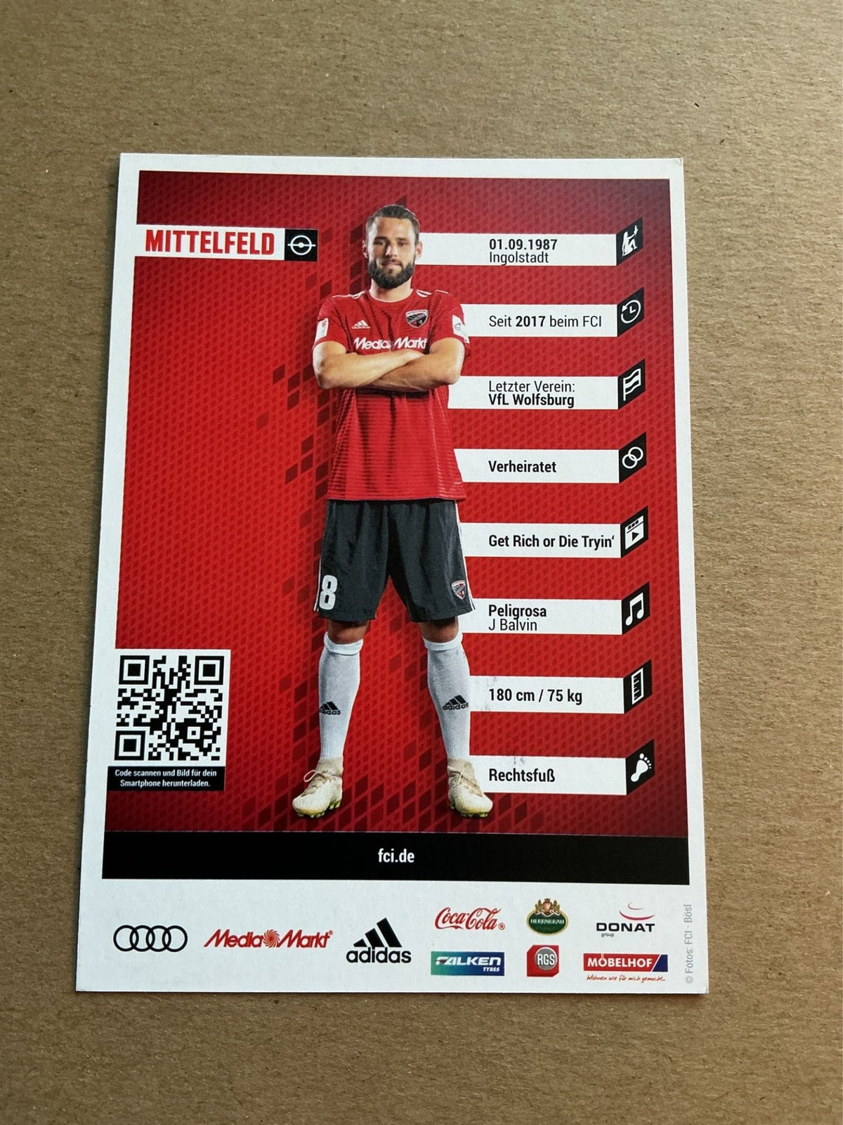 Christian Träsch, Germany 🇩🇪 FC Ingolstadt 2019/20 hand signed - Autographs-World