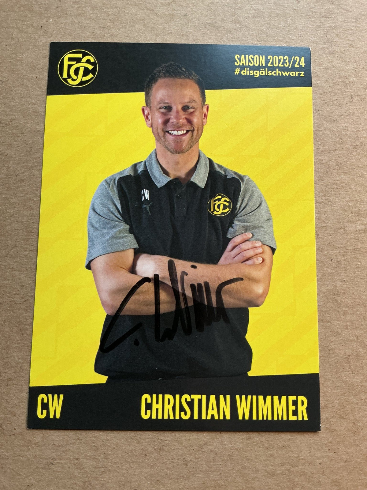 Christian Wimmer, Germany 🇩🇪 FC Schaffhausen 2023/24 hand signed - Autographs-World
