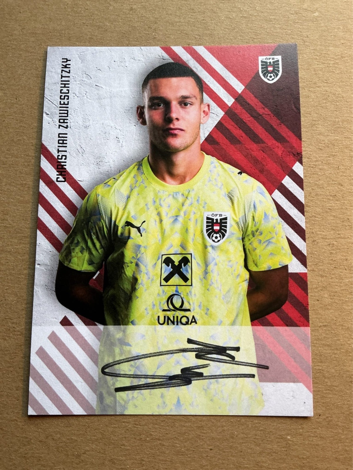 Christian Zawieschitzky, Austria 🇦🇹 FIFA World Cup 2026 hand signed - Autographs-World