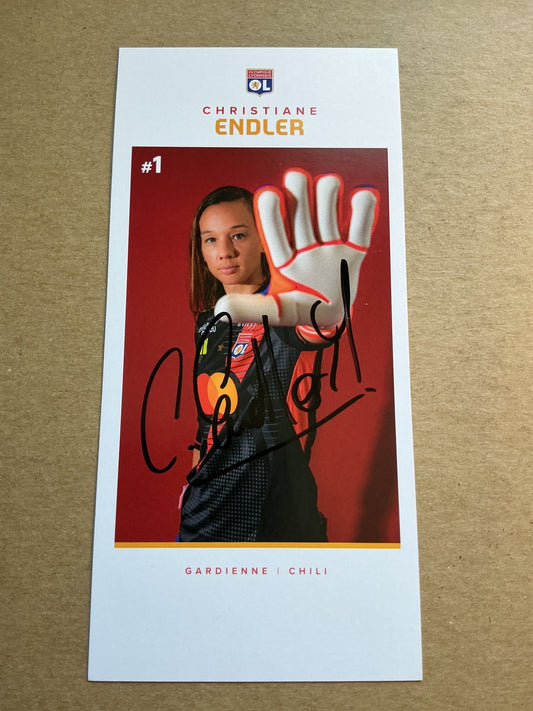 Christiane Endler, Chile 🇨🇱 Olympique Lyon 2024/25 hand signed - Autographs-World