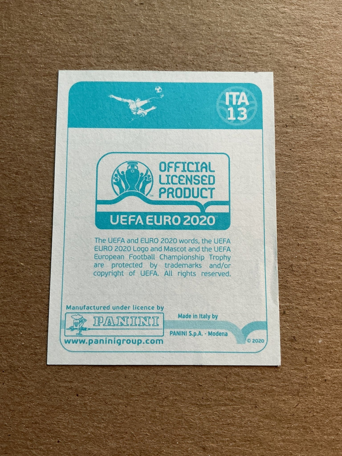 Christiano Biraghi, Italy 🇮🇹 UEFA Euro 2020 Panini hand signed - Autographs-World