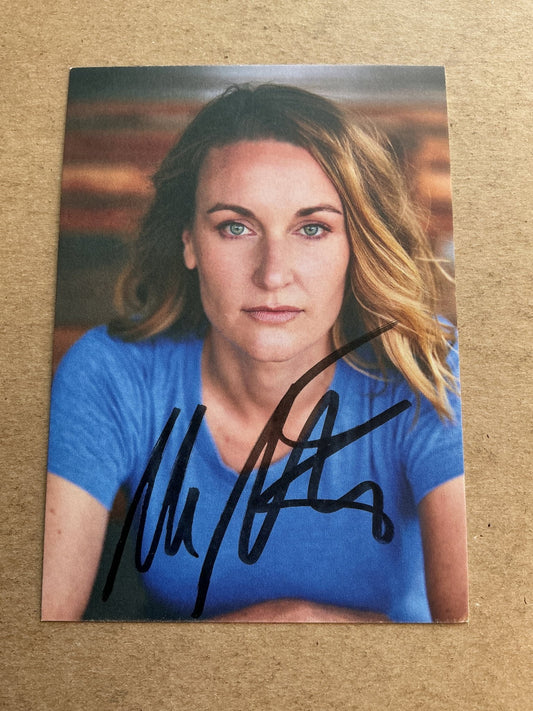 Christina Athenstädt, Germany 🇩🇪 Actress 2024 hand signed - Autographs-World