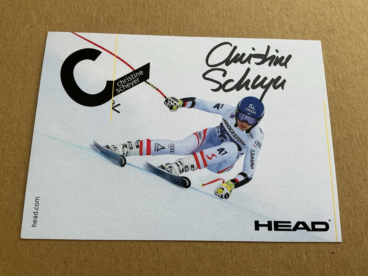 Christine Scheyer, Austria 🇦🇹 Alpine Winter 2022/23 hand signed - Autographs-World