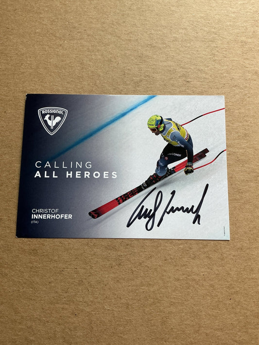 Christof Innerhofer, Italy 🇮🇹 Alpine Winter Sports 2024/25 hand signed - Autographs-World