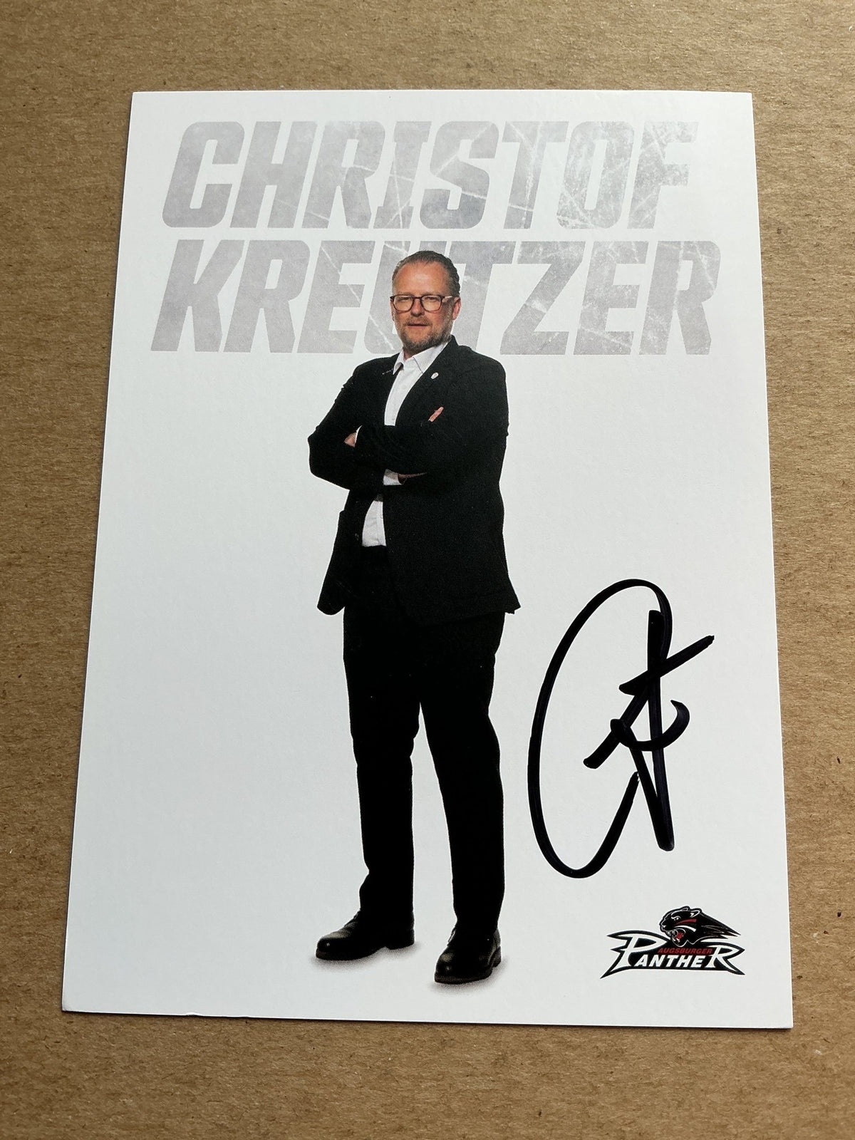 Christof Kreutzer, Germany 🇩🇪 Augsburg Panther 2023/24 hand signed - Autographs-World