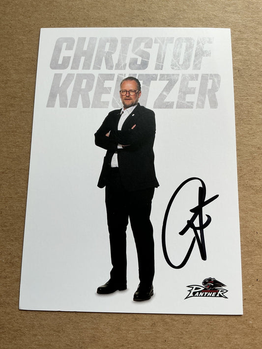 Christof Kreutzer, Germany 🇩🇪 Augsburg Panther 2023/24 hand signed - Autographs-World