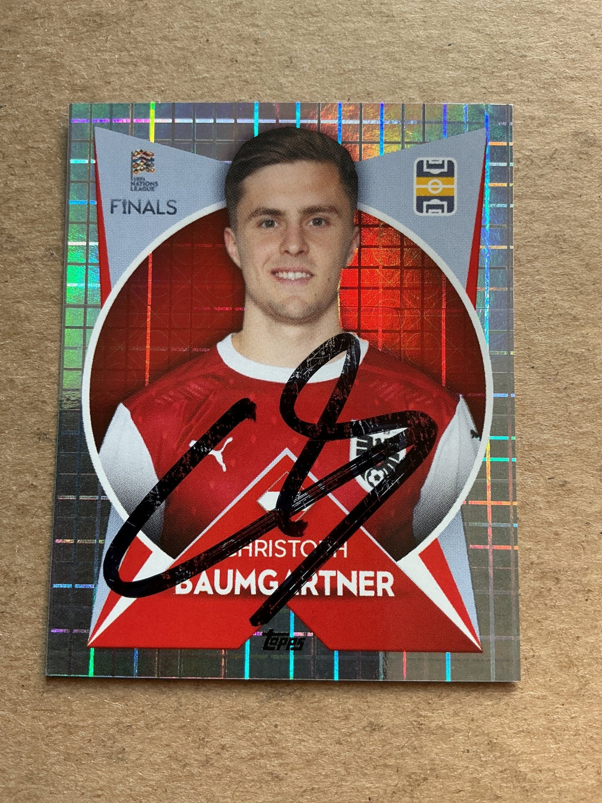 Christoph Baumgartner, Austria 🇦🇹 Nations League 2021 Topps hand signed - Autographs-World