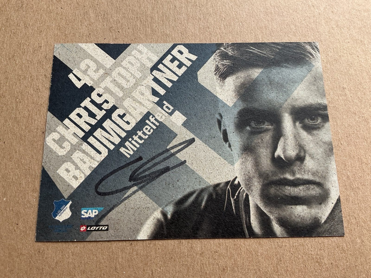 Christoph Baumgartner, Austria 🇦🇹 TSG 1899 Hoffenheim 2018/19 hand signed - Autographs-World