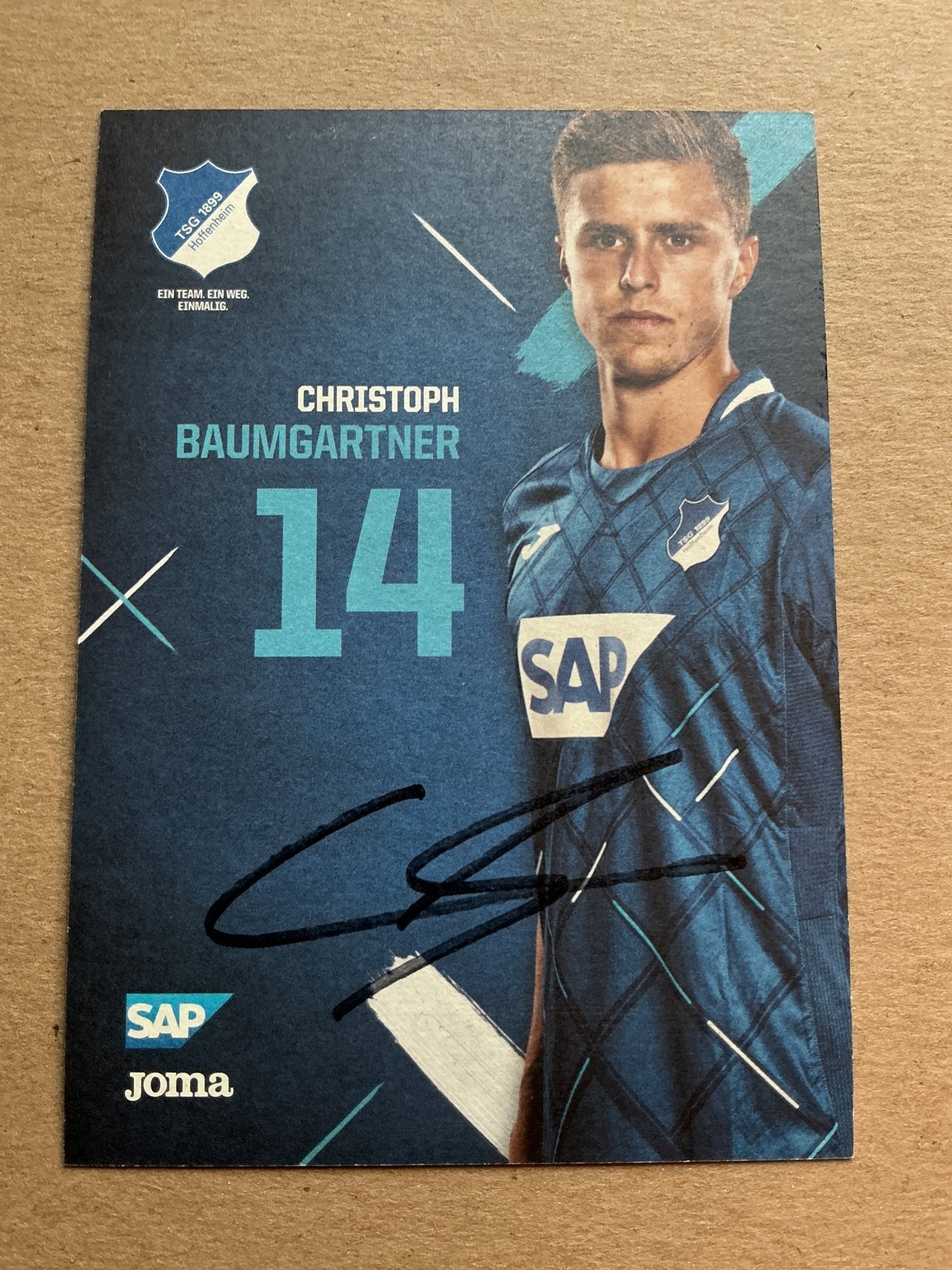 Christoph Baumgartner, Austria 🇦🇹 TSG 1899 Hoffenheim 2019/20 hand signed - Autographs-World