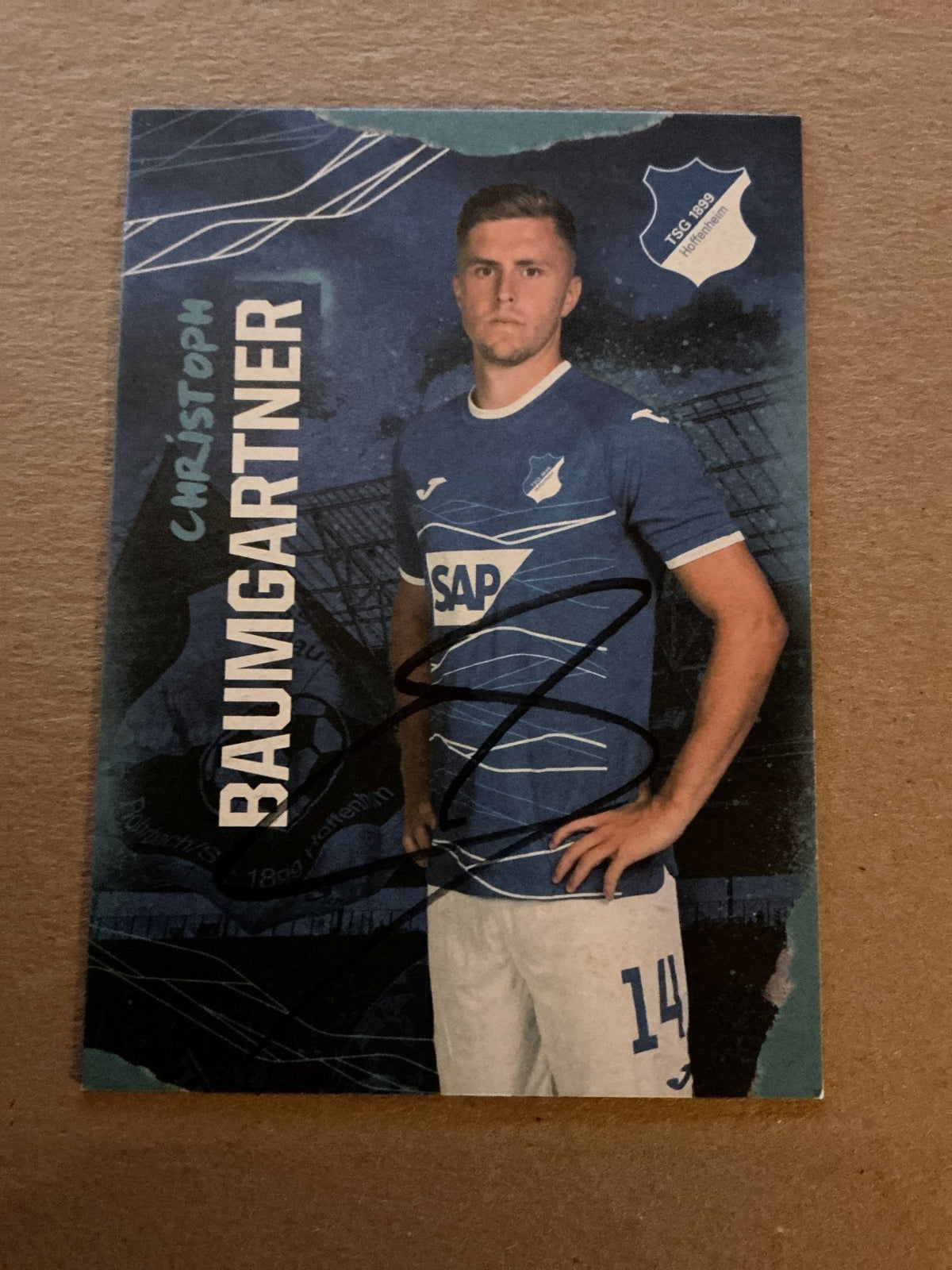 Christoph Baumgartner, Austria 🇦🇹 TSG 1899 Hoffenheim 2022/23 hand signed - Autographs-World
