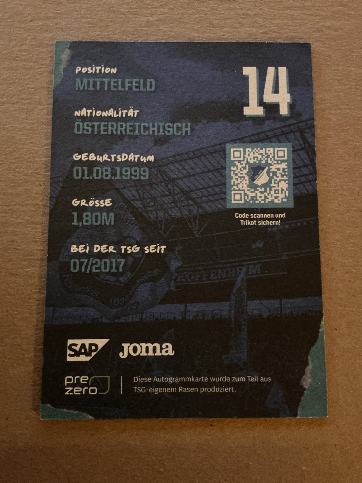 Christoph Baumgartner, Austria 🇦🇹 TSG 1899 Hoffenheim 2022/23 hand signed - Autographs-World