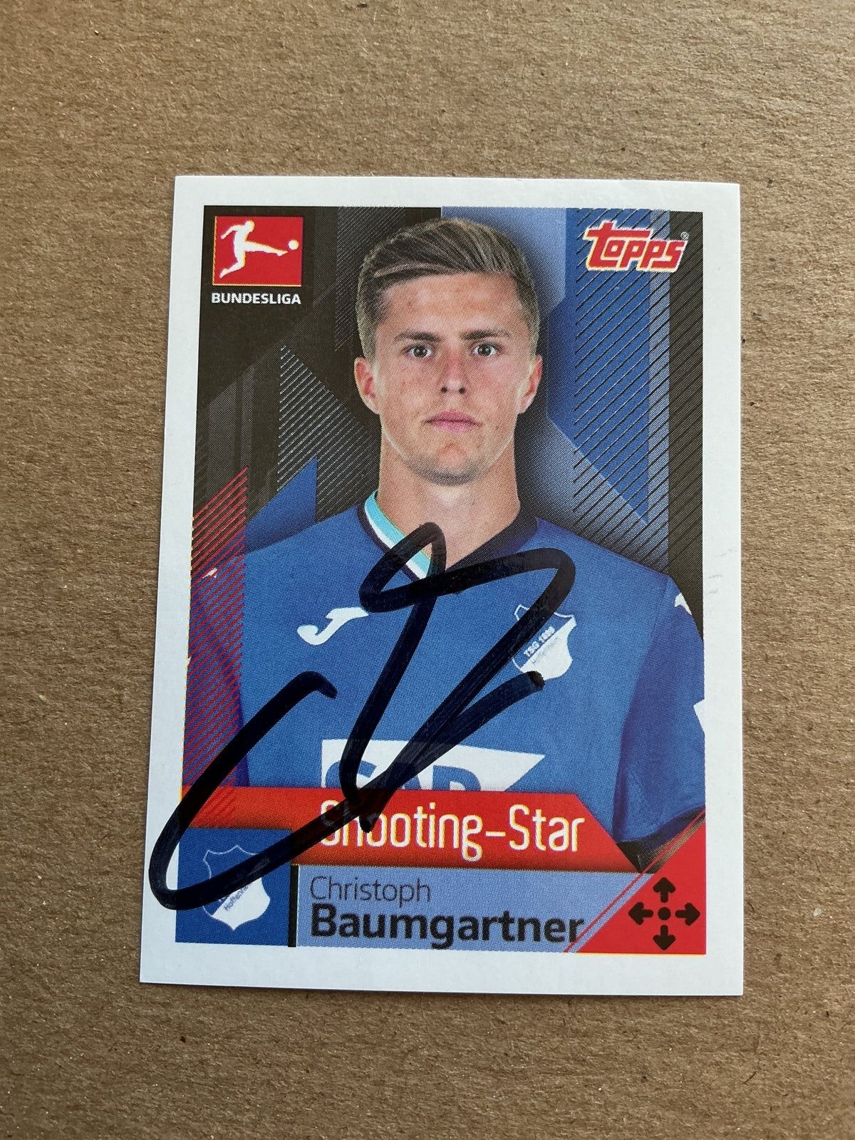 Christoph Baumgartner, Austria 🇦🇹 TSG Hoffenheim 2020/21 Topps hand signed - Autographs-World