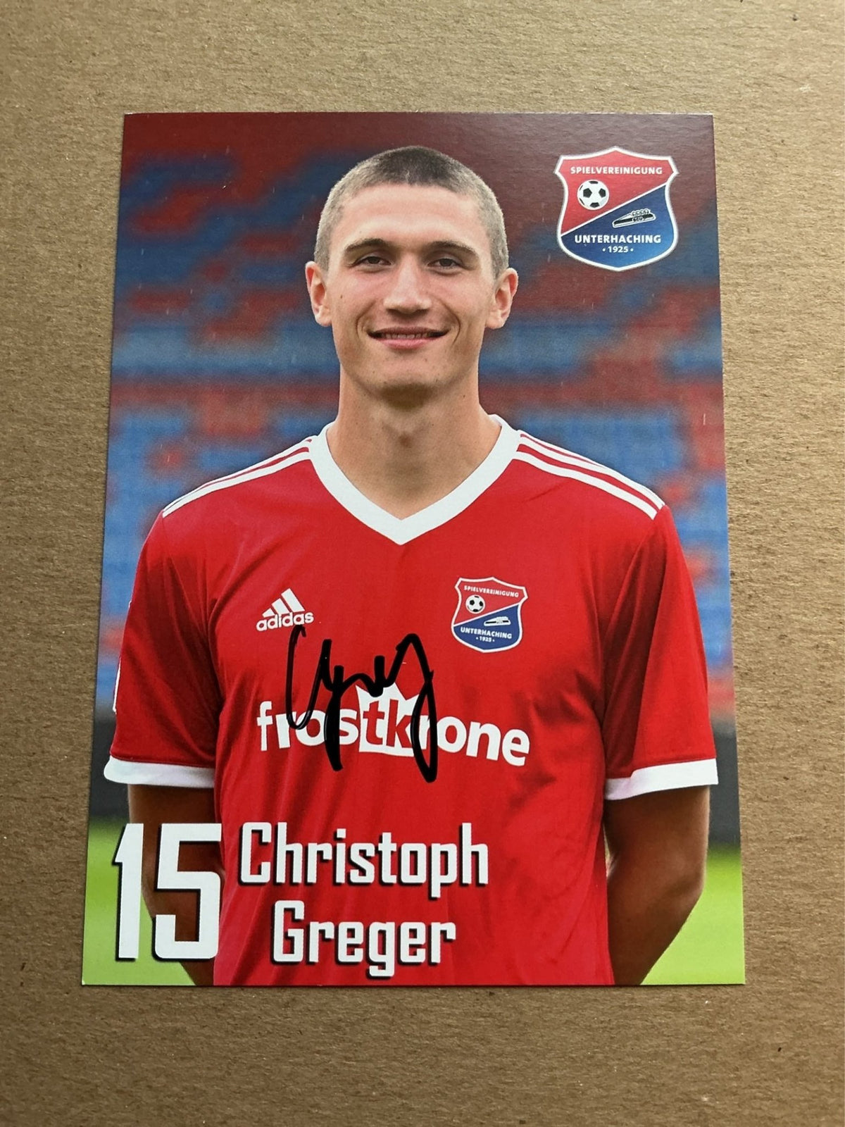 Christoph Greger, Germany 🇩🇪 SpVgg Unterhaching 2019/20 hand signed - Autographs-World