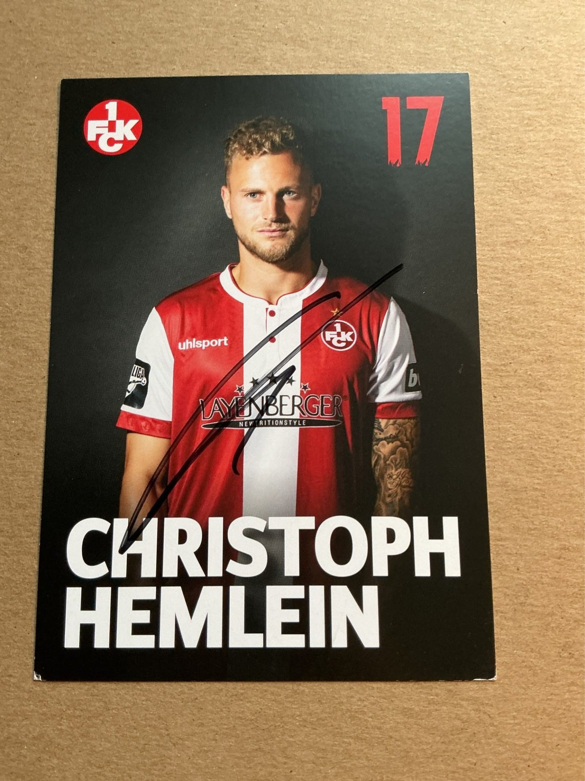 Christoph Hemlein, Germany 🇩🇪 1.FC Kaiserslautern 2018/19 hand signed - Autographs-World