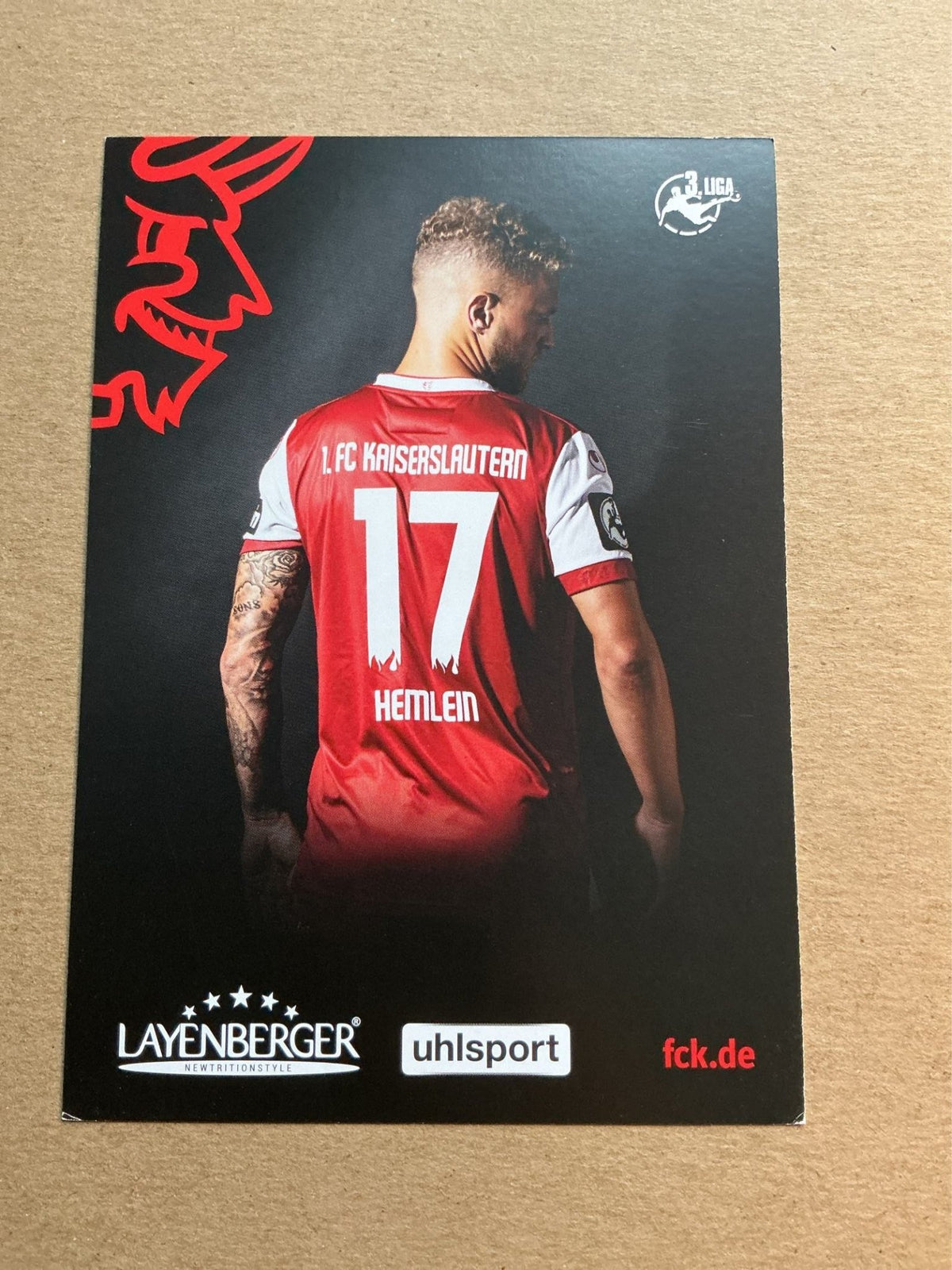 Christoph Hemlein, Germany 🇩🇪 1.FC Kaiserslautern 2018/19 hand signed - Autographs-World